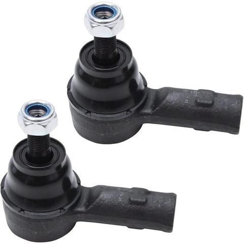 Close-up of two outer tie rod ends from AWD Front Wheel Bearing Hubs Kit For 2008 To 2015 Mitsubishi Lancer Replacement