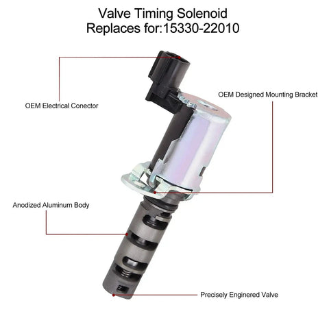 VVT Solenoid Compatible With 1.5L Toyota Echo 2000-2005 Prius 2001-2009 Yaris 2007-2013 Scion X A X B 2004-2006 Engine