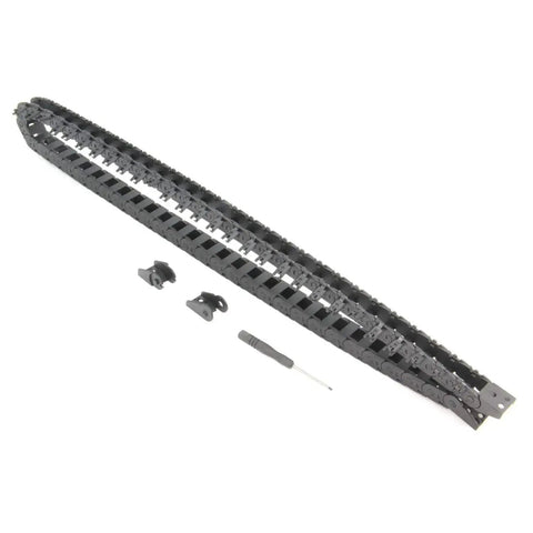 1 Meter Open Type Drag Chain Cable Carrier With 10x11mm Internal Size For 3D Printers And CNC Machines Includes End Connectors And Screwdriver Tool