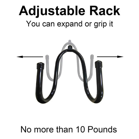 Five Pack Rolling Pin Holder Rack With No Punch Mounting Wall Mounted Display Organizer For Kitchen Tools Adjustable To Fit Different Rolling Pin Sizes Rustic Black Metal With Rubber Protection Space Saving front view showing adjustable hooks