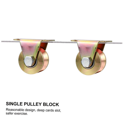 Heavy Duty Track Wheel Pulley Block Two Pack With V Type Groove Sliding Gate Roller for Sliding Doors Sturdy Steel Construction Delivers Smooth Operation And Low Vibration