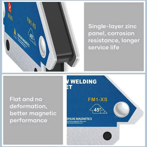 Arrow Welding Magnet For Precise Metalwork And Quick Setup Purple Finish With 28 Lbs Holding Power Multi Angle Positioning At 45 90 And 135 Degrees Durable Metal Construction Great For Welding Projects By ESPTRS