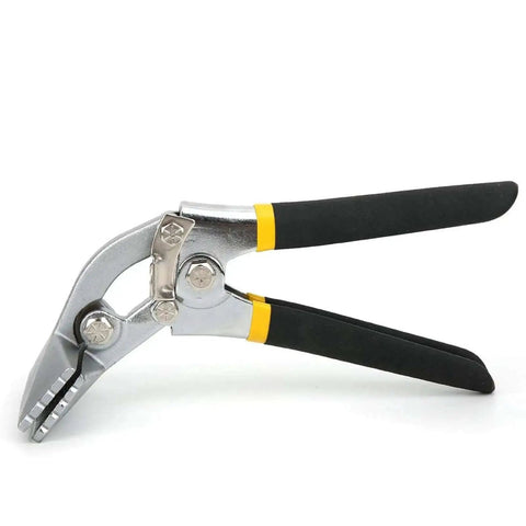 Pro Grade Heavy Duty Sheet Metal Bender With Straight And Curved Handle Hand Seamer for Metal and Stainless Steel, Black Comfort Grip