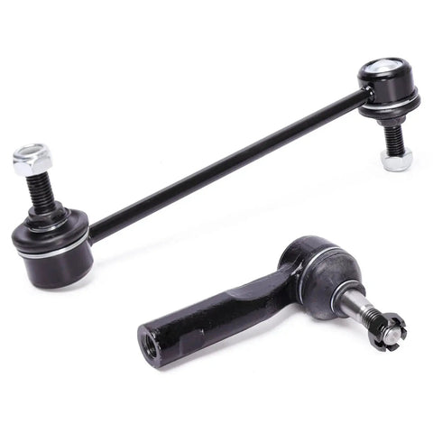 LCWRGS front suspension kit component: black lower control arm with ball joint and long link with mounting studs