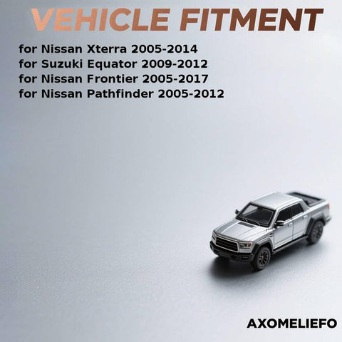 Front Wheel Bearing And Hub Assembly For Nissan Frontier Pathfinder Xterra And Suzuki Equator 2005 2006 2007 2008 2009 2010 2011 2012 2013 2017 Wheel Bearing Hub Kit With Easy Install And A Smooth No Hassle Ride text over toy truck