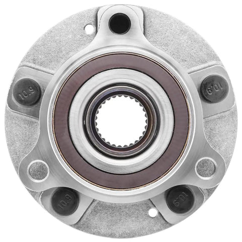 Front view of 2 Pack Front And Rear Hub Bearing Assembly Kit Fits Hyundai Kona Veloster Veloster N Elantra Elantra GT Ioniq Niro Seltos And Kia Rides From 2017 To 2023 OE Grade Wheel Hub Bearings For Reliable Everyday Driving.