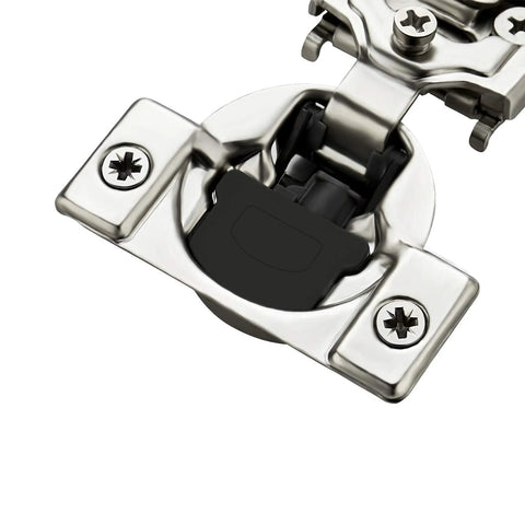 Cabinet hinge set, 20-pack, 1/2 in overlay, satin-nickel soft-close concealed hinges, stainless steel (Amazon)