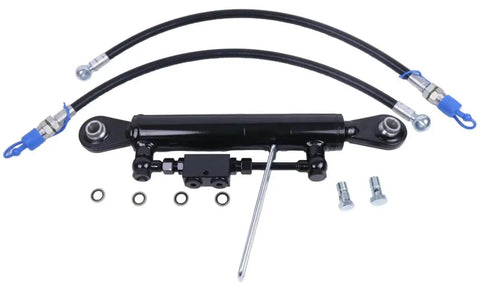 Heavy Duty Hydraulic Top Link Cat One To One With Locking Block For Tractors And Excavators Includes Two Hoses And Valve