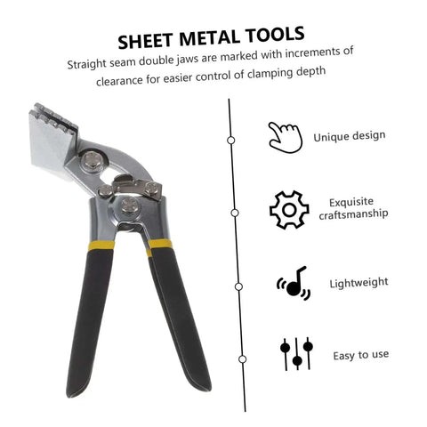 Pro Grade Manual Metal Bender Tool For Sheet Metal And Flat Bar Seaming Pliers Duckbill Pliers Set Anti Slip Roofing Tool