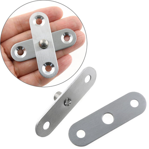 4 Piece Set 360 Degree Invisible Door Hinge Made From Stainless Steel 304 Concealed Pivot Hinge for cupboards, interior doors, close-up view