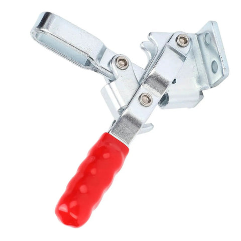 Heavy Duty Quick Release Toggle Clamp for Welding and Woodworking Jigs, Drill Press Fixtures, metal clamp with red handle