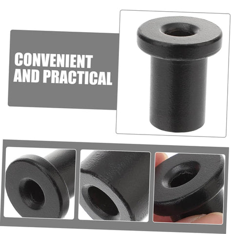 Close-up of carbon steel components from the Versatile Sliding Barn Door Track Connectors And Spacers Kit For Doors And Windows.