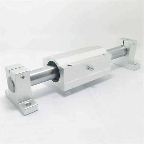 2 Pack Linear Motion Bearing Slides Set SCS8LUU Through SCS20LUU for CNC Parts and 3D Printer Upgrades, precision machining tools.