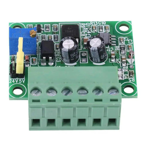 PWM To Voltage Converter Module For 0 To 10V Output; circuit board with capacitors and terminal block