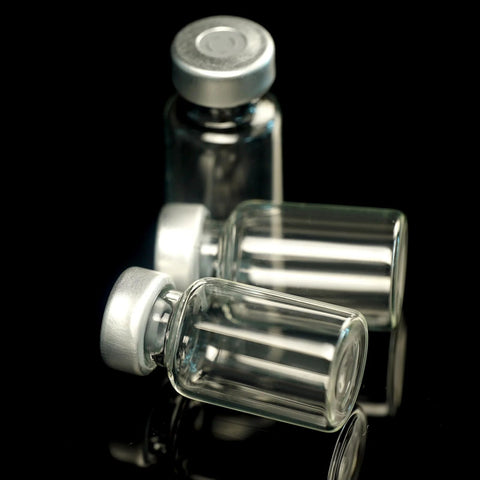 10-pack 2 ml transparent glass sample vials with metal caps