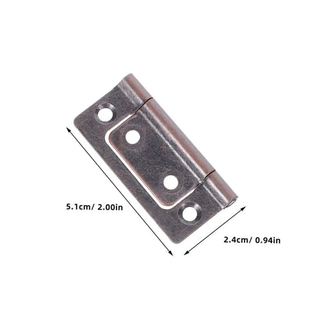 Heavy Duty Quiet Door Hinges For Cabinets And Closets 10 Pack Thickened Steel With High Load Capacity And Adjustable Alignment