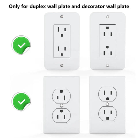 Outlet Shelf Wall Organizer For Bathrooms And Smart Homes, compatible with duplex wall plate and decorator wall plate