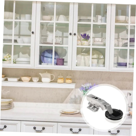 Frameless Glass Door Hinges With Damping For Soft Close Silent Cabinet Hinges 4 Pack in kitchen display cabinets