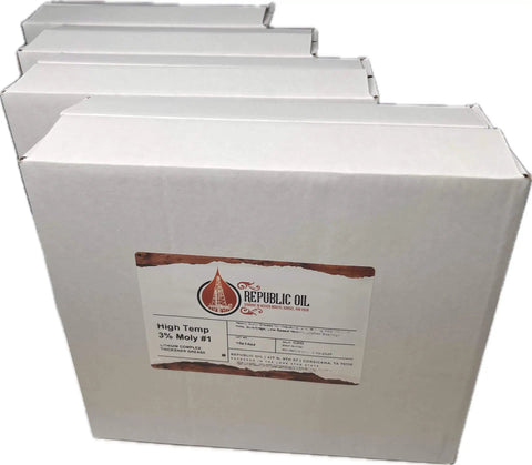 Premium 3 Percent Moly Ep1 Heavy Duty High Temp Grease In 10 Oz Tubes Pack Of 40 In Four Boxes For Construction Mining Agriculture