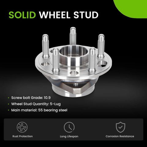 Direct Replacement Front And Rear Wheel Bearing Hub Assembly With 5 Lug And ABS Sensor For GM Vehicles 2010-2017