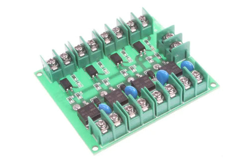 4 Channel FET Module for DC Control with Isolated Input and Output MOS Electronic Switch Board, 5V to 36V, 5A Max Output