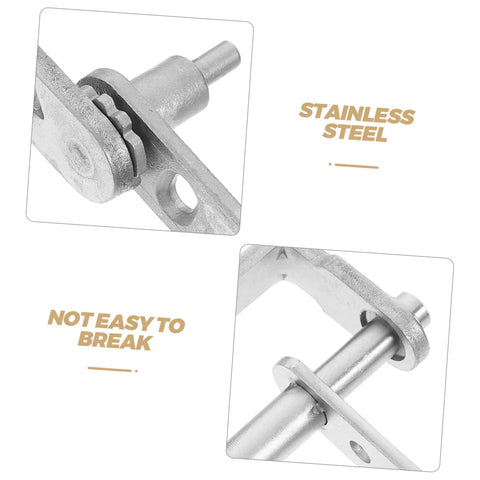 Close-up of heavy duty stainless steel pivot hinge set for saloon doors with auto close function concealed design for hidden bookcase doors.