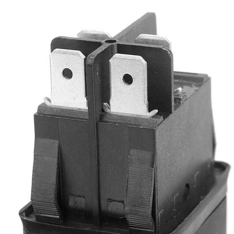 Push Button On Off Start Stop Switch For Mechanical Equipment And Marine Use, 4 Pins, Black Rocker Style