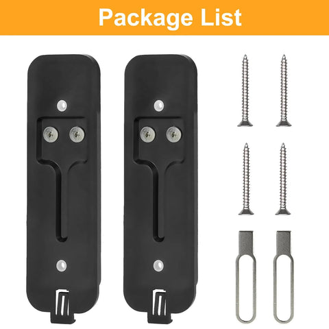 Back Plate Replacement For Video Doorbell Gen 1 With Hooks, Durable Black Plastic Cover, Easy Install Backplate Accessory, Package