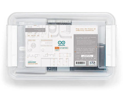 Hands On Industrial Automation PLC Starter Kit With Opta Controller Wi Fi Bluetooth IO Modules Over Twenty Hours Of Online Learning Content And Cloud Integration For Smart Manufacturing Enthusiasts And Makers visible in packaging