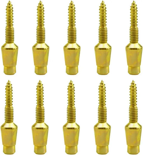 10 Pieces Door Hinge Security Pins and Safety Screws Kit for Stronger Doors, 1.7 Inch Galvanized Steel Cross Head Fasteners