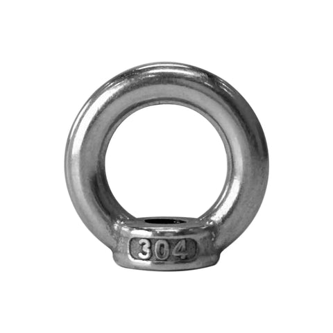 Heavy Duty Stainless Steel Shoulder Eye Bolts 4 Pack With M8 Threads, Includes Slot Nuts, Washers, And Spring Washers For Rope Attachment