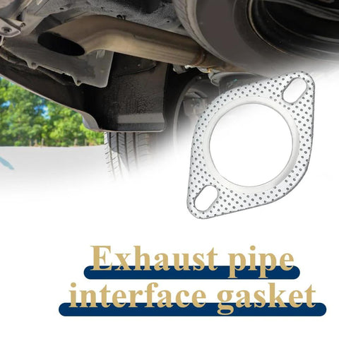 Stainless steel 3-inch two-bolt exhaust flange gasket for high-temperature car exhaust system