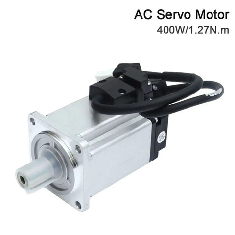 Beefy 400W AC Servo Motor 60ST M01330 3000RPM 220V With Brake for industrial automation, close-up view showing metal housing.