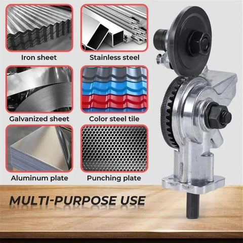 Electric Drill Metal Cutting Shears For Iron And Tin Plates No Hassle Labor Saving Retrofit Tool Compatible Includes One Cutter