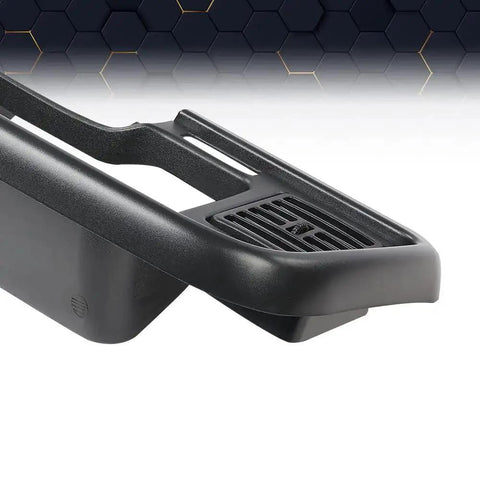 Side view of Dodge Ram 1994 1997 Radio Trim Panel Surround Dash Bezel Black showing textured finish and vent slots.
