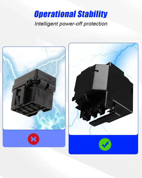 Refrigerator Start Relay And Overload Kit Fits Select Refrigerators For Plug And Play Install Replacement showcasing correct installation