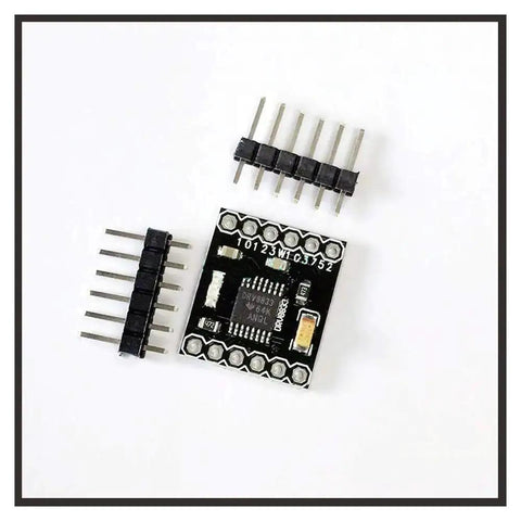 Dual H Bridge Motor Driver Module For DIY Robots, 1.5A Per Channel, DRV8833 Based, 3-10V DC Input, shown with pins