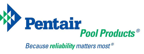 Logo of Pentair Pool Products with tagline "Because reliability matters most."
