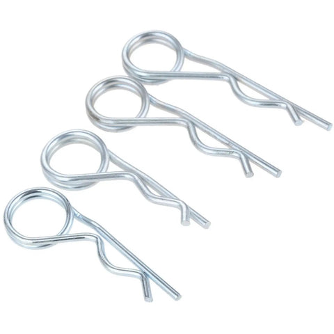 Beefed Up Heavy Duty Steel Double Coil R Clip Hair Pins Set For Trailers Trucks Boats Strollers And Cargo Gear Retaining Cotter Pins
