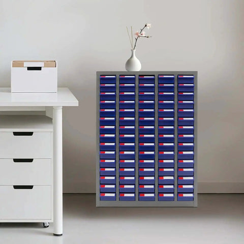 Bolt And Nut Tool Storage Cabinet With 75 Drawers For Garage And Workshop Organization Made With ABS Drawers And Heavy Duty Metal Shelves