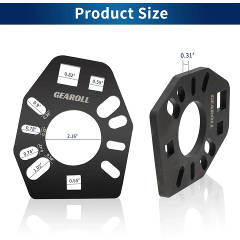 Stainless Steel Pinion Yoke Wrench For Loosening Pinion Flanges And Nuts Fits Most Sockets And Yokes With Extra Half Inch Hole
