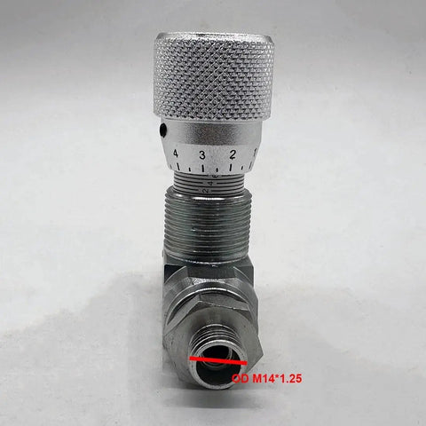 Tubular Hydraulic Bidirectional Flow Control Restrictor Valve Two Way Throttle Control Valve STB G3 8 With L08 Connector side view