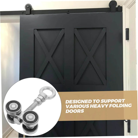 Heavy Duty Sliding Door Roller Track System Kit With Silent Trolley Assemblies And Heavy Duty Wheel Rollers for doors