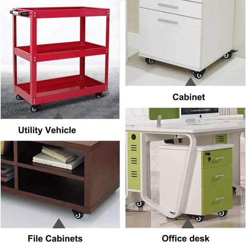 Stem Caster Set Of Four With One And A Half Inch Stem And Five Sixteenth Inch Bolt used on furniture and utility vehicles for mobility