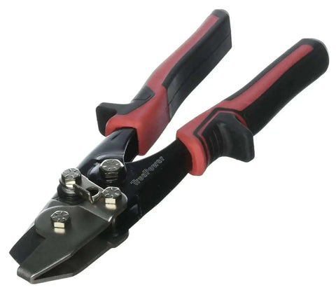 Duct Notcher Tool For HVAC Work 9 Inch Handy Hand Notcher Black and Red Finish