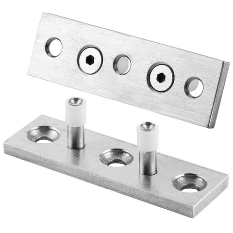 Stainless Steel Floor Guide Roller For Sliding Barn Doors, Heavy Duty Hardware With Double Wheel Design, Durable 304 Stainless, 2.6 Inch Long By 0.8 Inch Wide, Smooth Glide For Wooden Barn Doors.