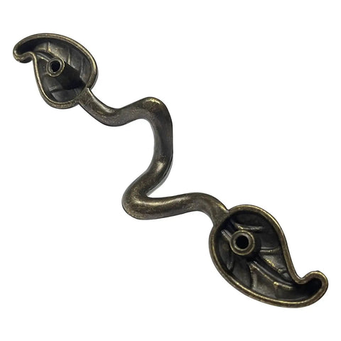 Leaf Shape Drawer Pull Handle Set In Vintage Bronze Finish Twig Branch Cabinet Hardware For Dresser Wardrobe Doors Zinc Alloy