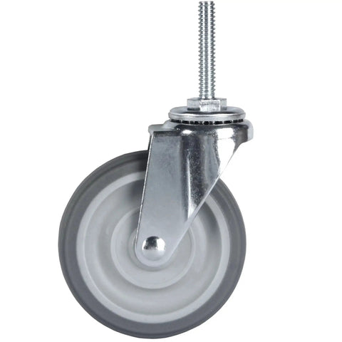Heavy Duty 3 Inch Swivel Caster Wheels Set Of 4 With Five Sixteenth Inch Threaded Stem By Eighteen Threads And One And A Half Inch Stem Length Rubber