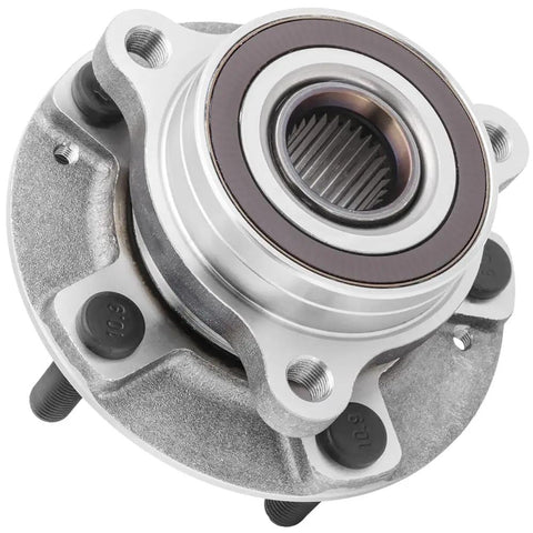 Close-up of OE-grade wheel hub bearing from 2 Pack Front And Rear Hub Bearing Assembly Kit Fits Hyundai Kona Veloster Veloster N Elantra Elantra GT Ioniq Niro Seltos And Kia Rides From 2017 To 2023 OE Grade Wheel Hub Bearings For Reliable Everyday Driving.