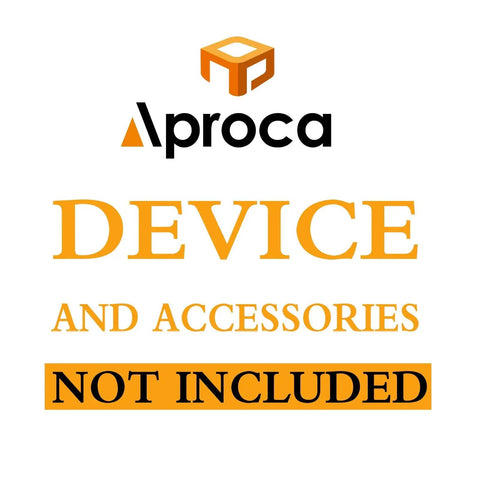 Text showing Aproca logo and note that device and accessories are not included with the Carrying Case For Fluke 62 Max, 62 Max Plus, 64 Max And 59 Max Plus.